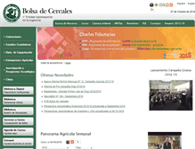 Tablet Screenshot of bolsadecereales.org.ar